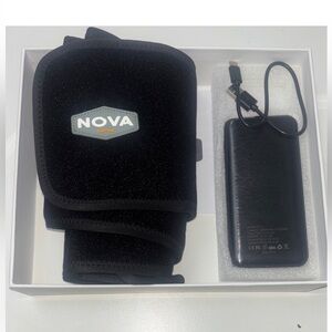NOVA black heated  wrap white charger